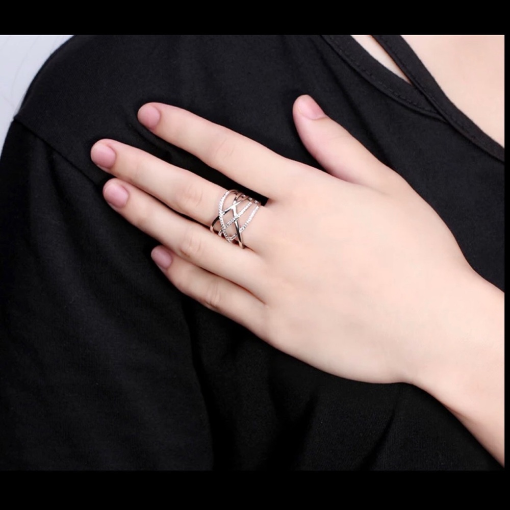 Sale! Gold Cocktail Ring - Picture 2 of 2